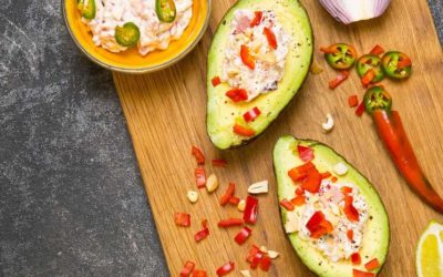 Rezept der Woche: Avocado mit Frischkäse-Schinken-Füllung