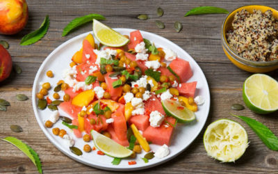 Rezept der Woche: Wassermelonen-Ziegenkäse-Salat