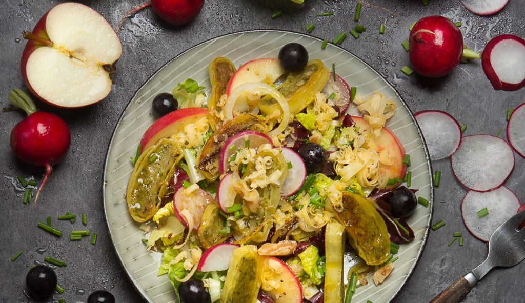 Rezept der Woche: Herbstlicher Maultaschen-Salat