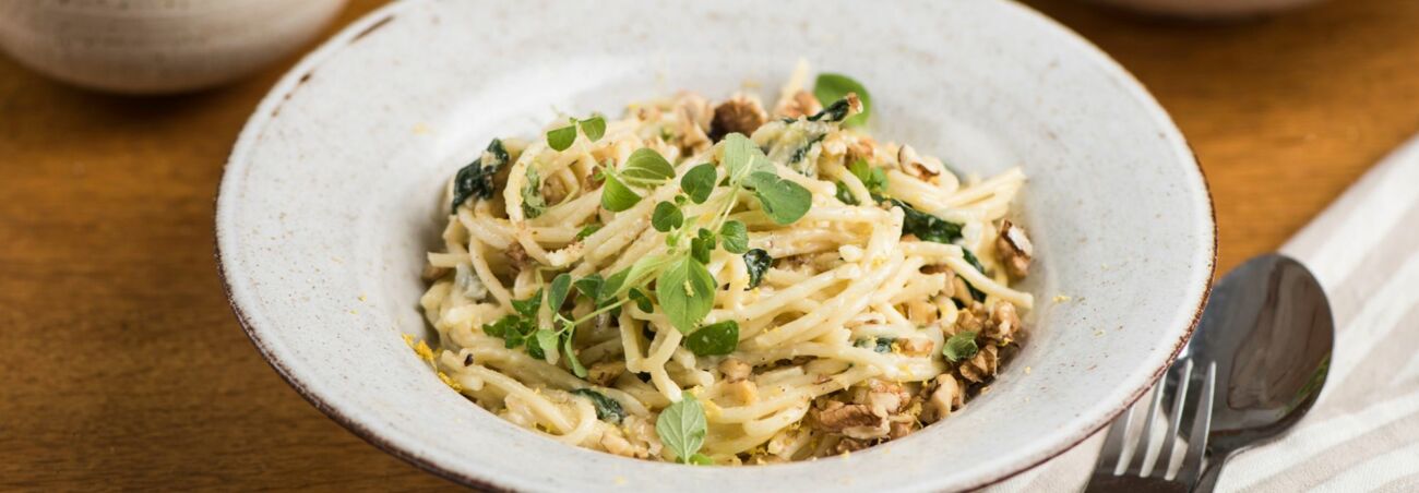 Rezept der Woche: Pasta mit Spinat und Gorgonzolasauce