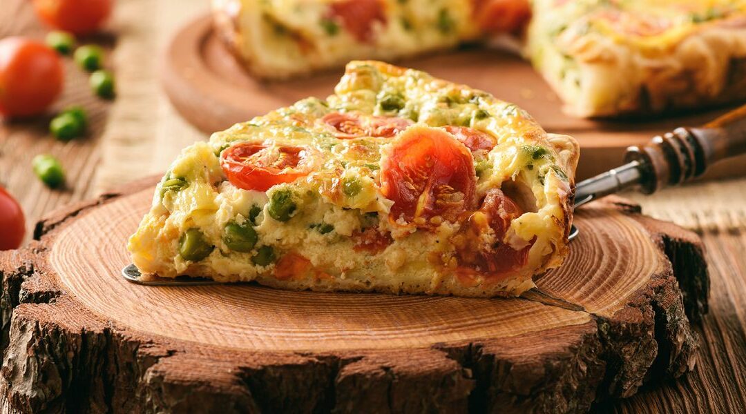 Gorgonzolatarte mit Kirschtomaten