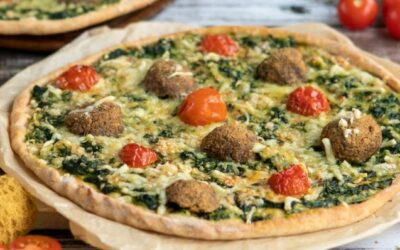 Rezept der Woche: Spinat-Pizza mit Hackfleischbällchen