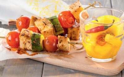 Rezept der Woche: Gemüse-Tofuspieße