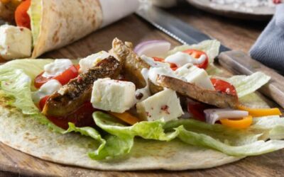 Rezept der Woche: Vegetarischer Gyros-Wrap mit Joghurt-Sauce