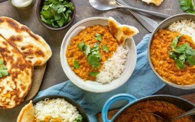 Rezept der Woche: Linsen-Dal mit Naan und Reis