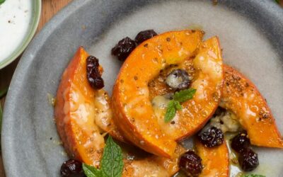 Rezept der Woche: Überbackene Käse-Kürbisspalten
